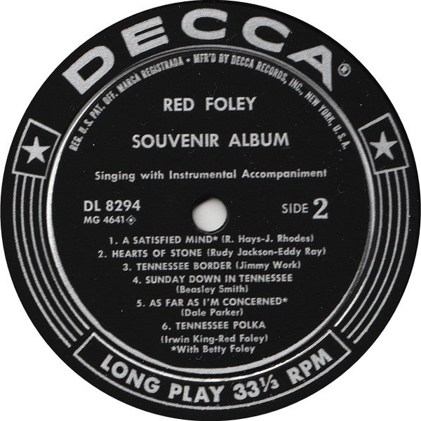Red Foley - Souvenir Album - LP