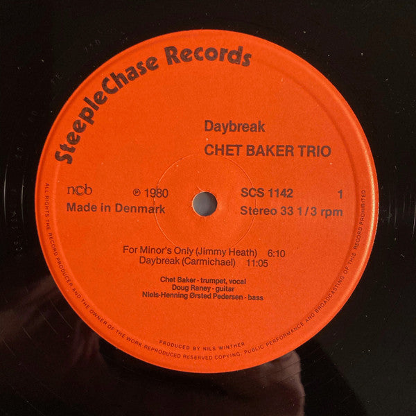 Chet Baker Trio - Daybreak - LP