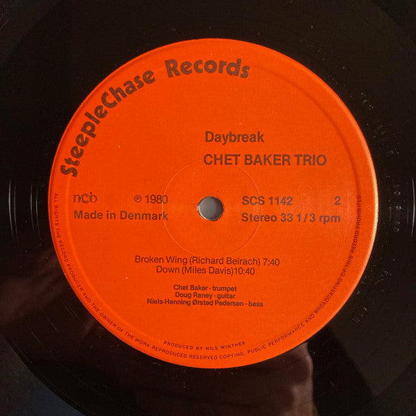 Chet Baker Trio - Daybreak - LP