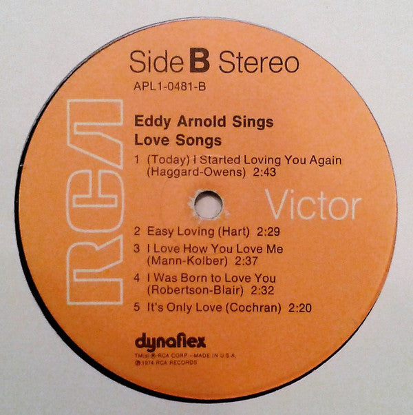 Eddy Arnold - Eddy Arnold Sings Love Songs - LP