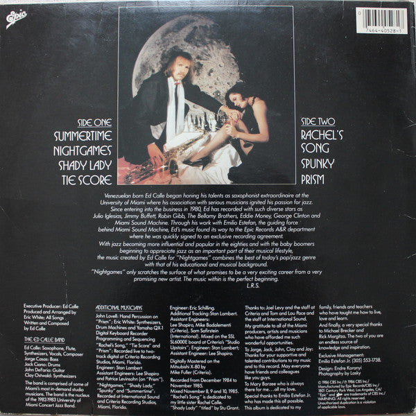 Ed Calle - Nightgames - LP