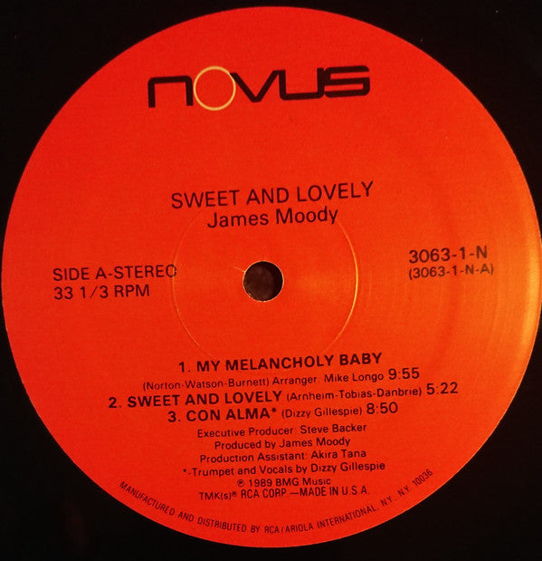 James Moody - Sweet And Lovely - LP - LP