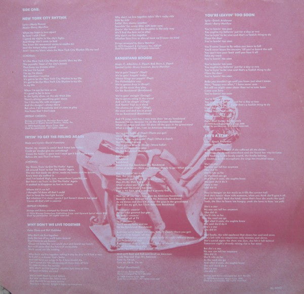 Barry Manilow - Tryin' To Get The Feeling - LP