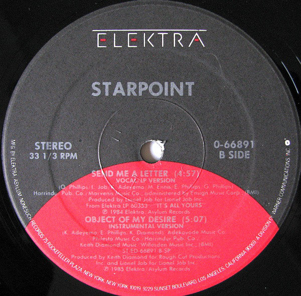 Starpoint - Object Of My Desire - LP