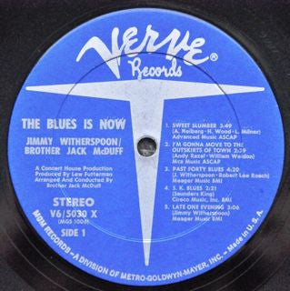 Jimmy Witherspoon With Brother Jack McDuff - The Blues Is Now - LP