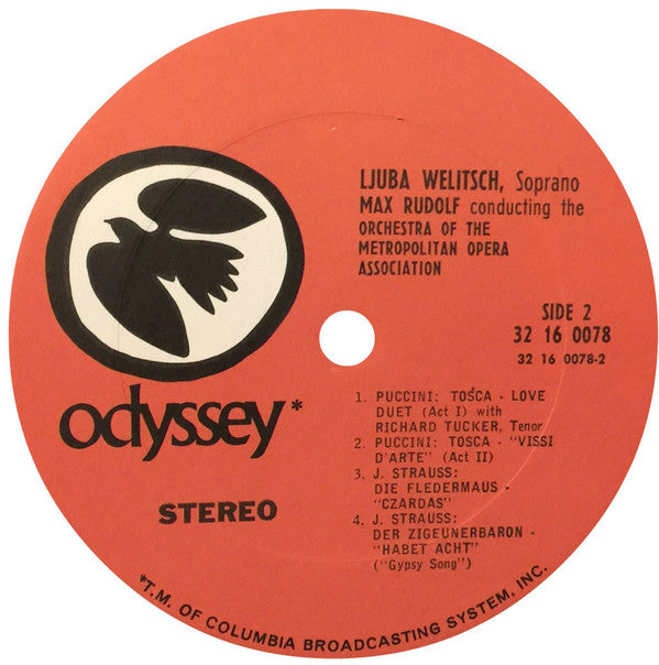 Ljuba Welitsch, Fritz Reiner, Max Rudolf - Final Scene From Salome And Other Opera Favorites - LP