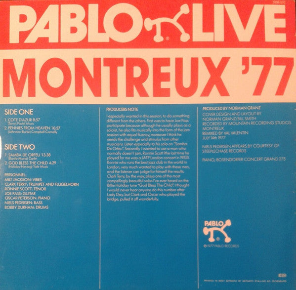 The Pablo All Stars Jam* - Montreux '77 - LP