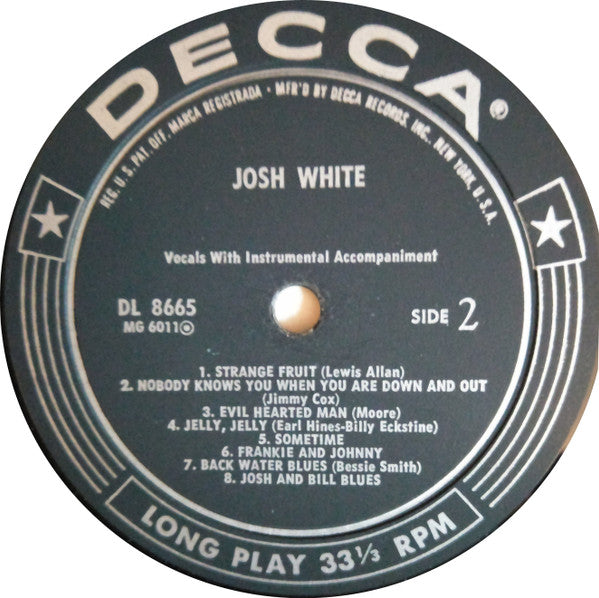 Josh White - Josh White - LP