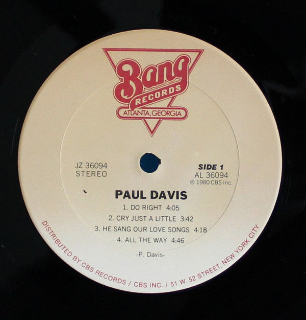 Paul Davis (3) - Paul Davis - LP