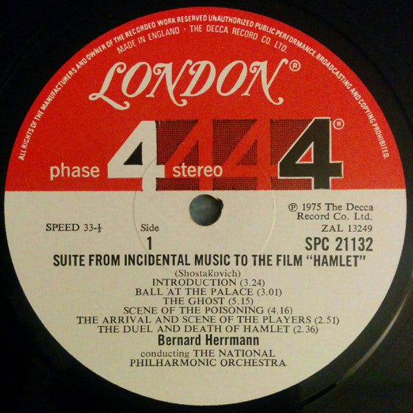 Bernard Herrmann - Music From Great Shakespearean Films Hamlet / Richard III / Julius Caesar - LP
