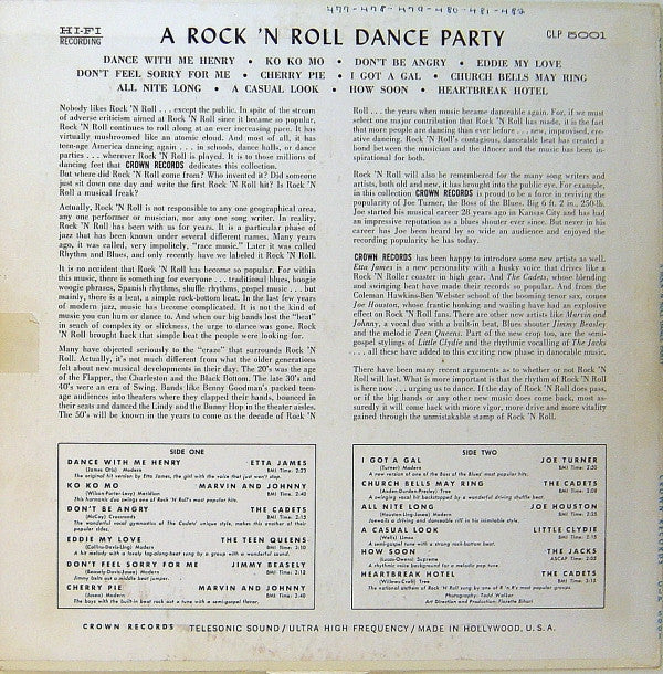 Various - A Rock 'N Roll Dance Party - LP