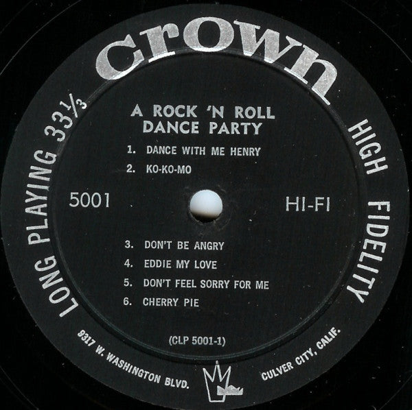 Various - A Rock 'N Roll Dance Party - LP
