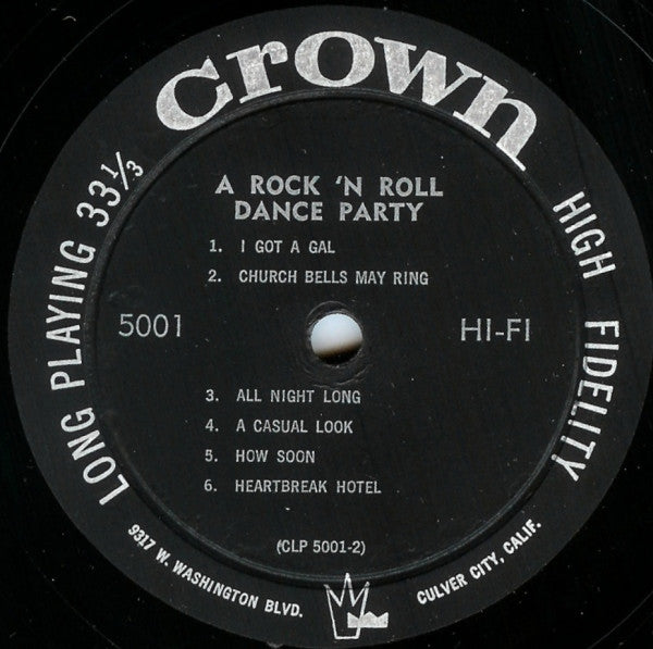Various - A Rock 'N Roll Dance Party - LP