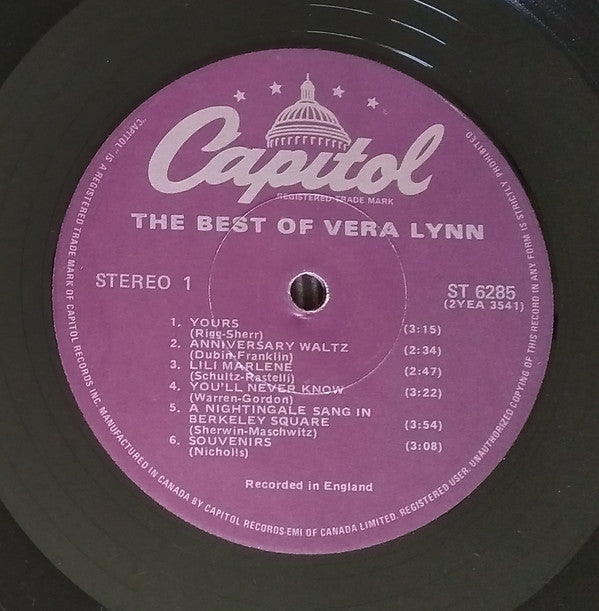Vera Lynn - The Best Of Vera Lynn - LP