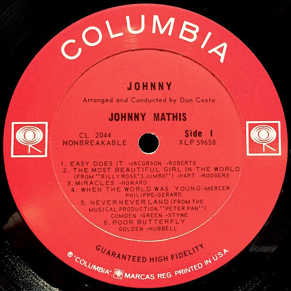 Johnny Mathis - Johnny - LP