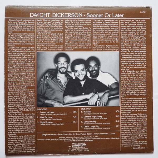 Dwight Dickerson - Sooner Or Later - LP