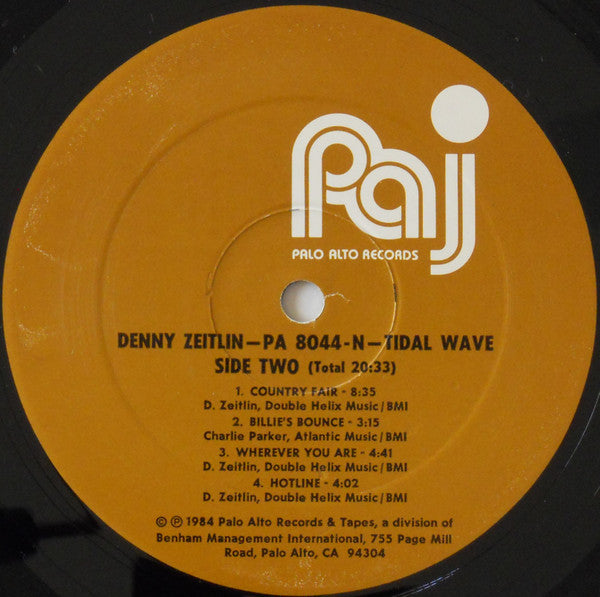 Denny Zeitlin - Tidal Wave - LP