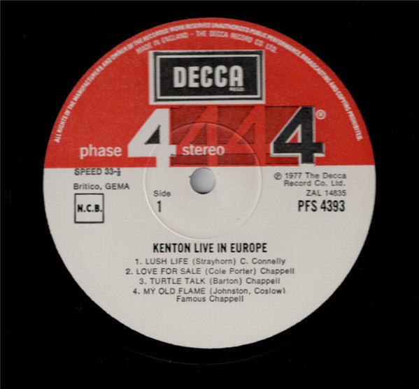 Stan Kenton - Live In Europe - LP