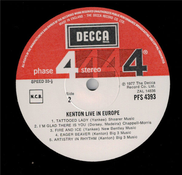Stan Kenton - Live In Europe - LP