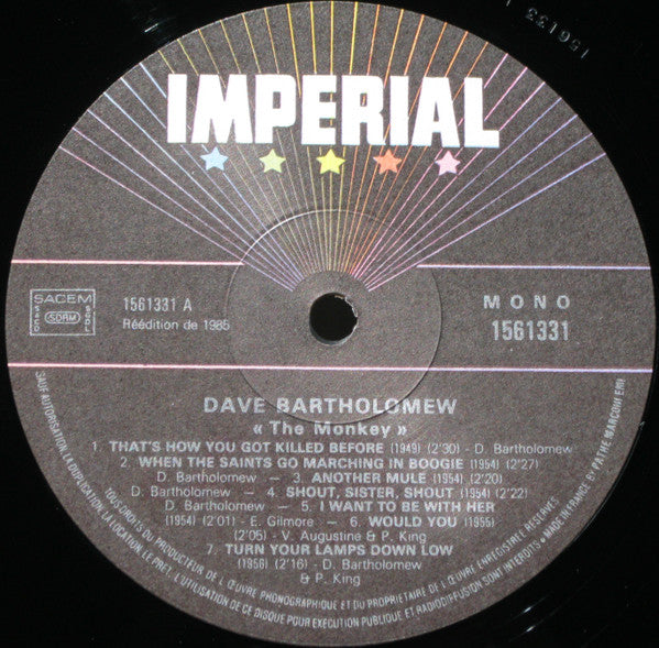 Dave Bartholomew - The Monkey - LP