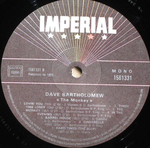Dave Bartholomew - The Monkey - LP