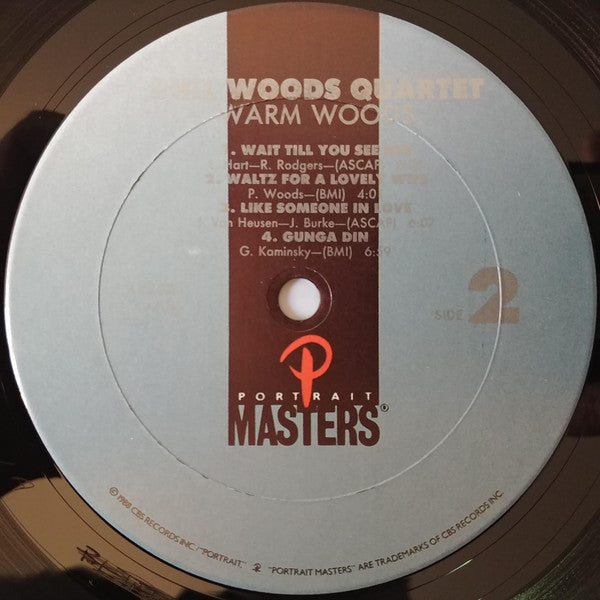 The Phil Woods Quartet - Warm Woods - LP