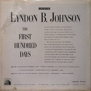Lyndon B. Johnson - The First Hundred Days A Documentary
