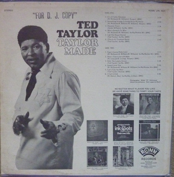 Ted Taylor - Taylor Made - LP