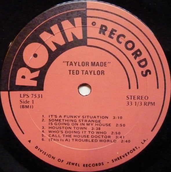 Ted Taylor - Taylor Made - LP