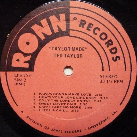 Ted Taylor - Taylor Made - LP