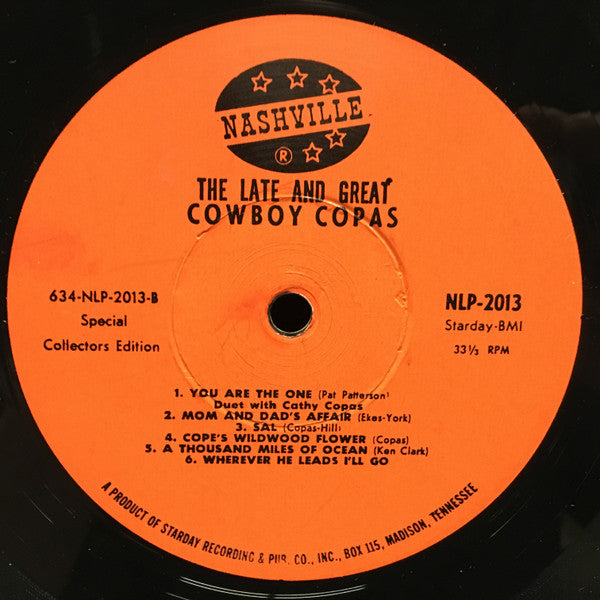 Cowboy Copas - The Late And Great - LP