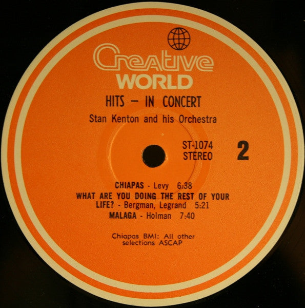 Stan Kenton And His Orchestra - Hits In Concert - LP