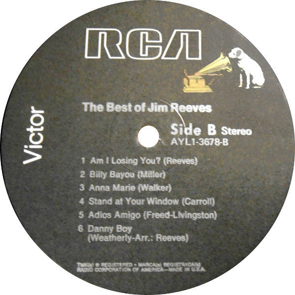 Jim Reeves - The Best Of Jim Reeves - LP