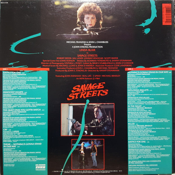Various - Savage Streets - Music From The Original Motion Picture Soundtrack - LP