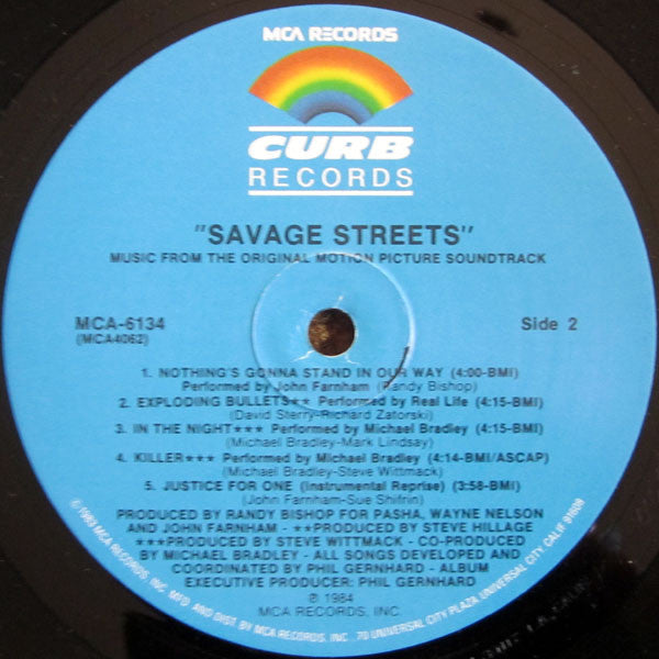 Various - Savage Streets - Music From The Original Motion Picture Soundtrack - LP