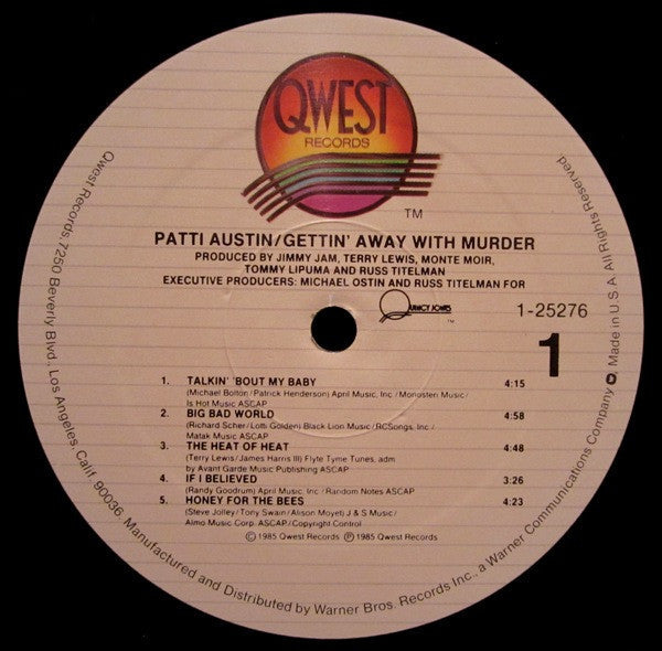 Patti Austin - Gettin' Away With Murder - LP