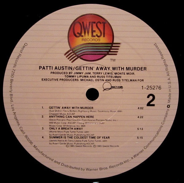 Patti Austin - Gettin' Away With Murder - LP
