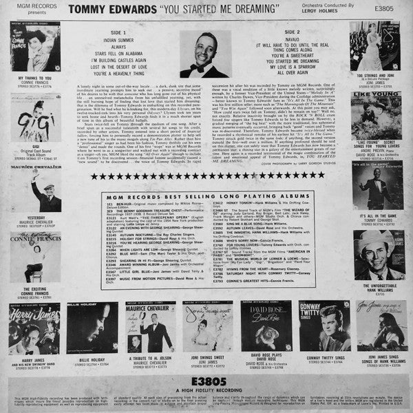 Tommy Edwards - You Started Me Dreaming - LP