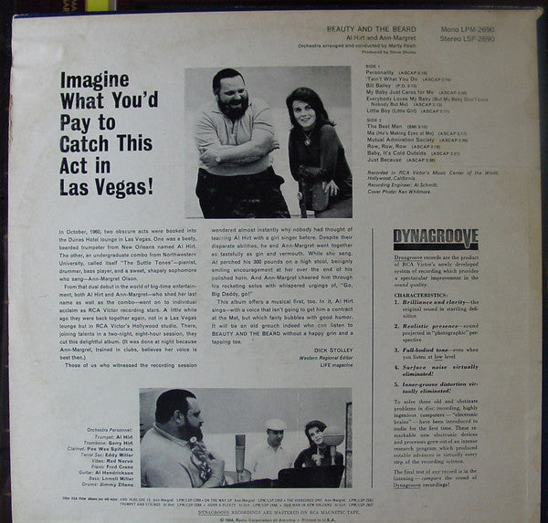 Al Hirt And Ann-Margret* - Beauty And The Beard - LP