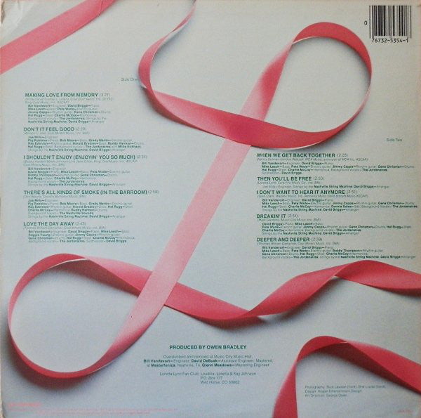 Loretta Lynn - Making Love From Memory - LP