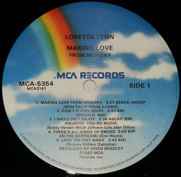 Loretta Lynn - Making Love From Memory - LP