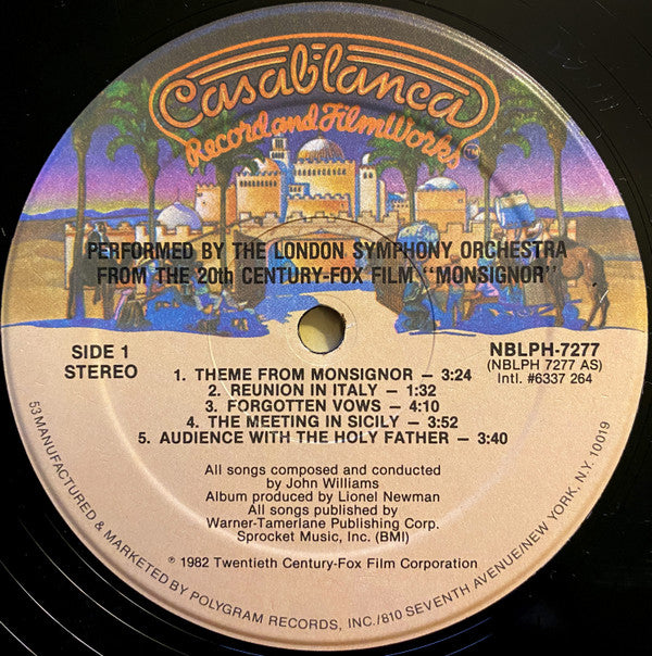 John Williams , London Symphony Orchestra* - Monsignor - LP