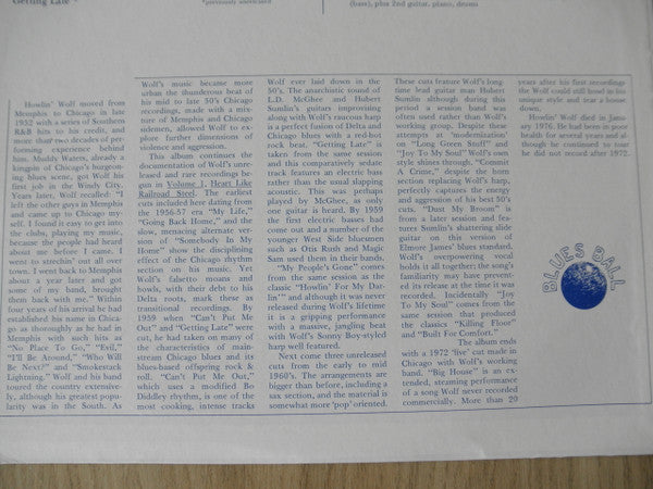 Howlin' Wolf - Can't Put Me Out (Chicago 1956-72 Volume II) - LP