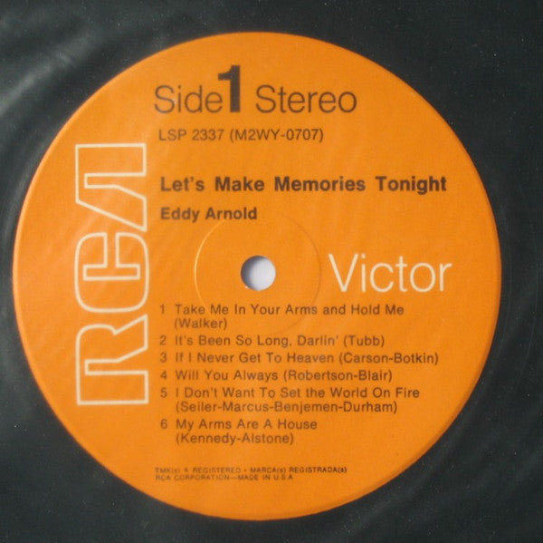 Eddy Arnold - Let's Make Memories Tonight - LP