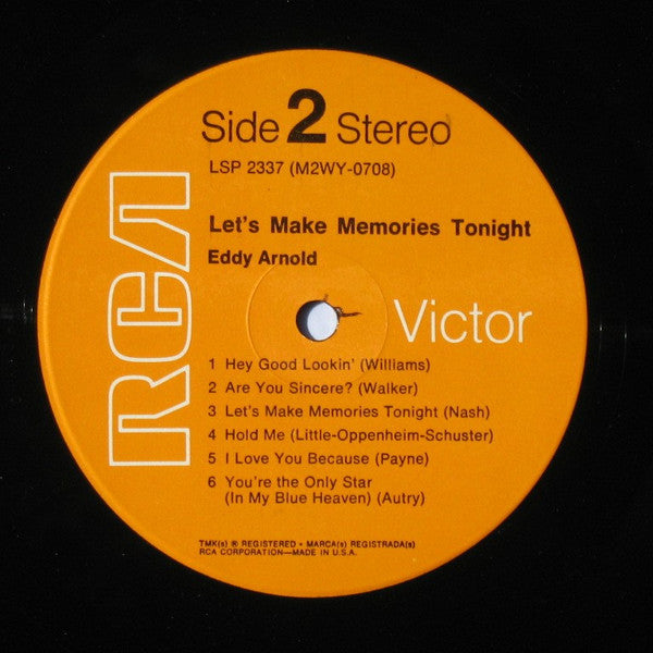 Eddy Arnold - Let's Make Memories Tonight - LP