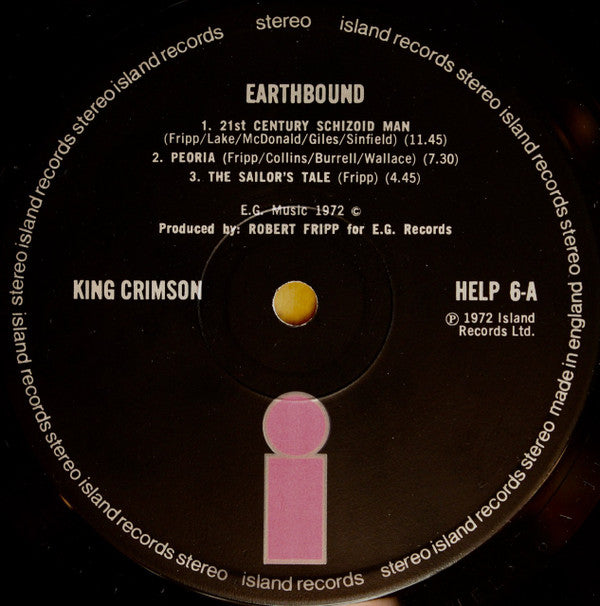 King Crimson - Earthbound - LP