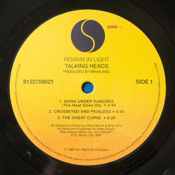 Talking Heads - Remain In Light - LP