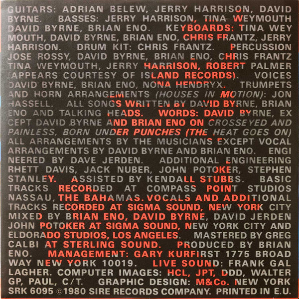 Talking Heads - Remain In Light - LP