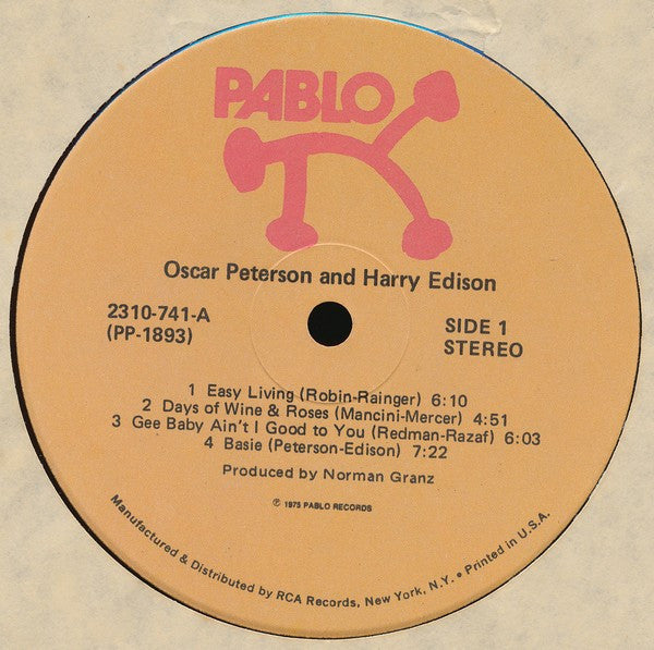 Oscar Peterson & Harry Edison - Oscar Peterson & Harry Edison - LP