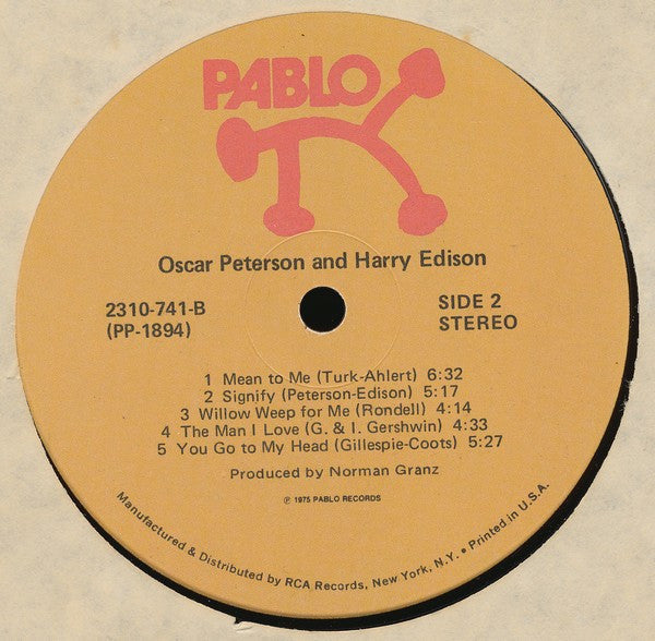 Oscar Peterson & Harry Edison - Oscar Peterson & Harry Edison - LP